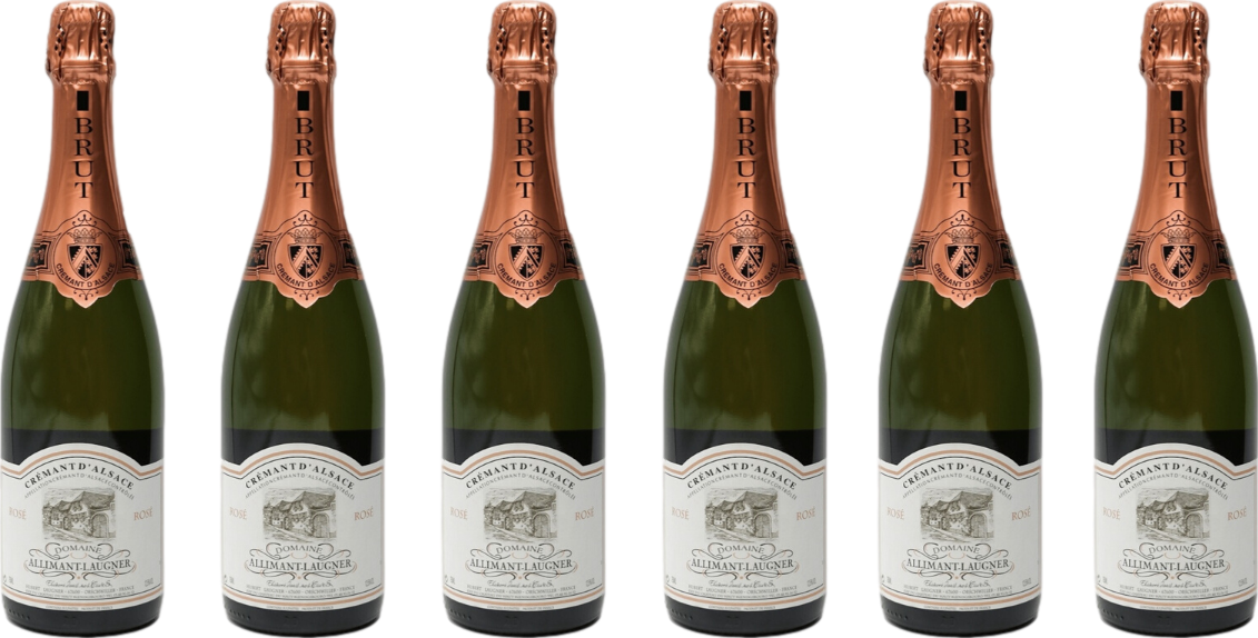 Allimant Laugner Cremant d'Alsace Rose 6 Flaschenset