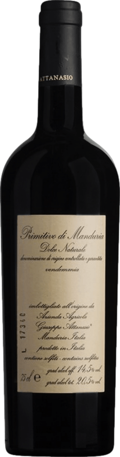 Image of Attanasio Primitivo di Manduria Dolce Naturale 2017