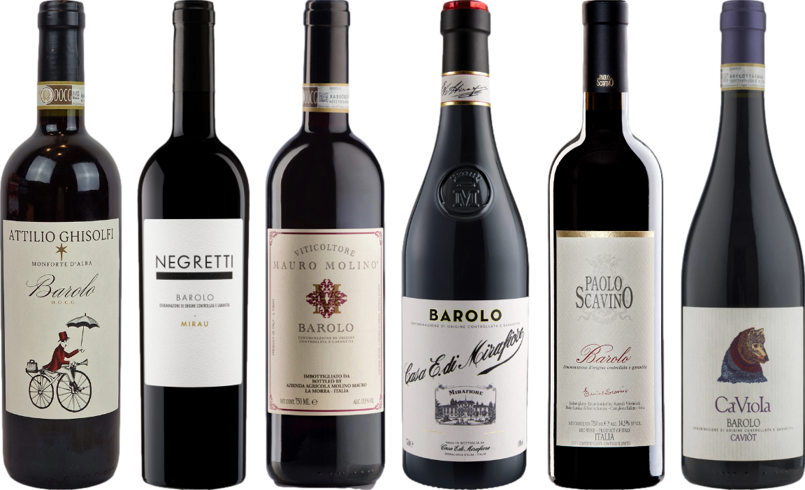 Hochwertiges Barolo Verkostungsset