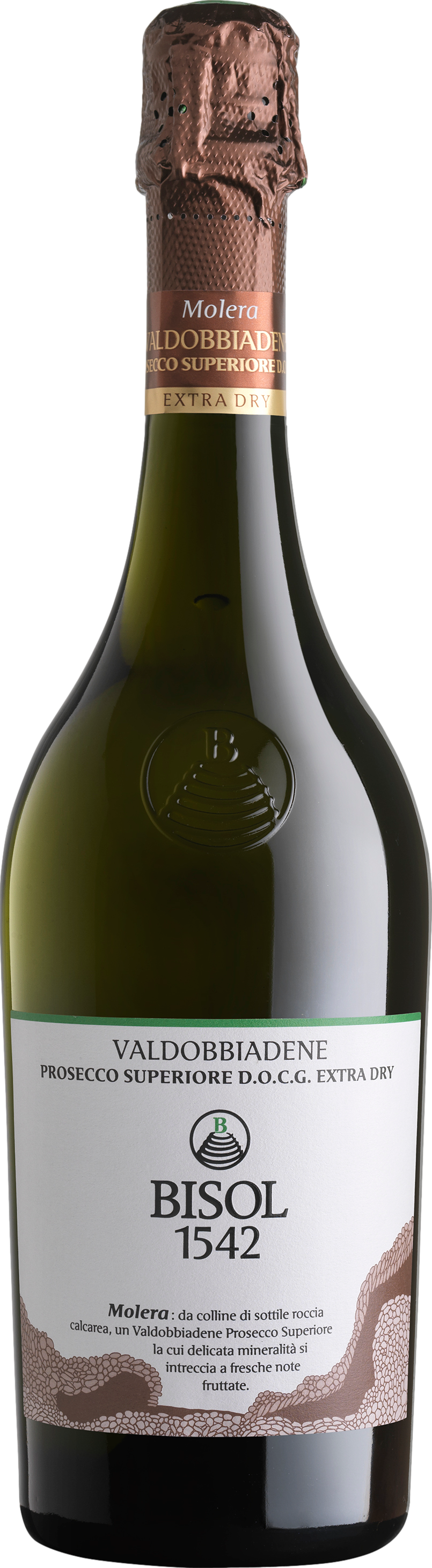 Image of Bisol Molera Valdobbiadene Prosecco Superiore Extra Dry 2021