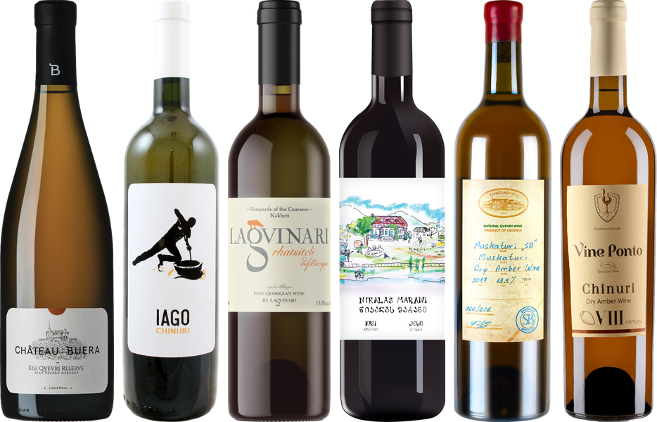 Georgien Orange Amber Wein Premium Verkostungsset