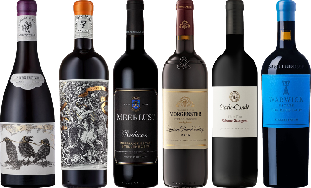 Südafrika Rotwein Premium Verkostungsset