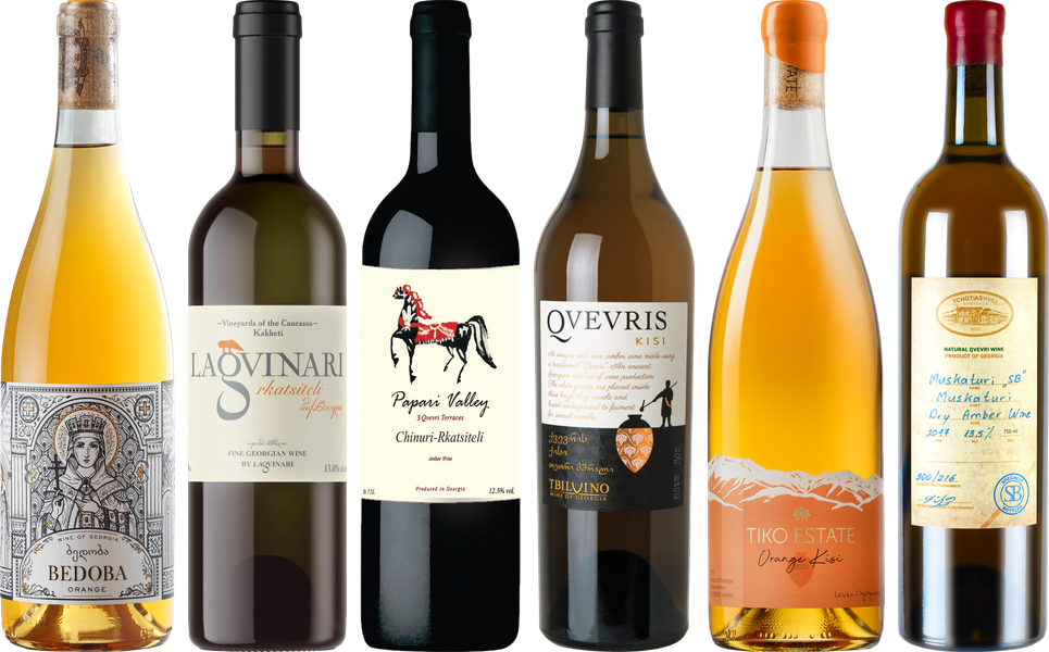 Georgien Orange Amber Wein Premium Verkostungsset