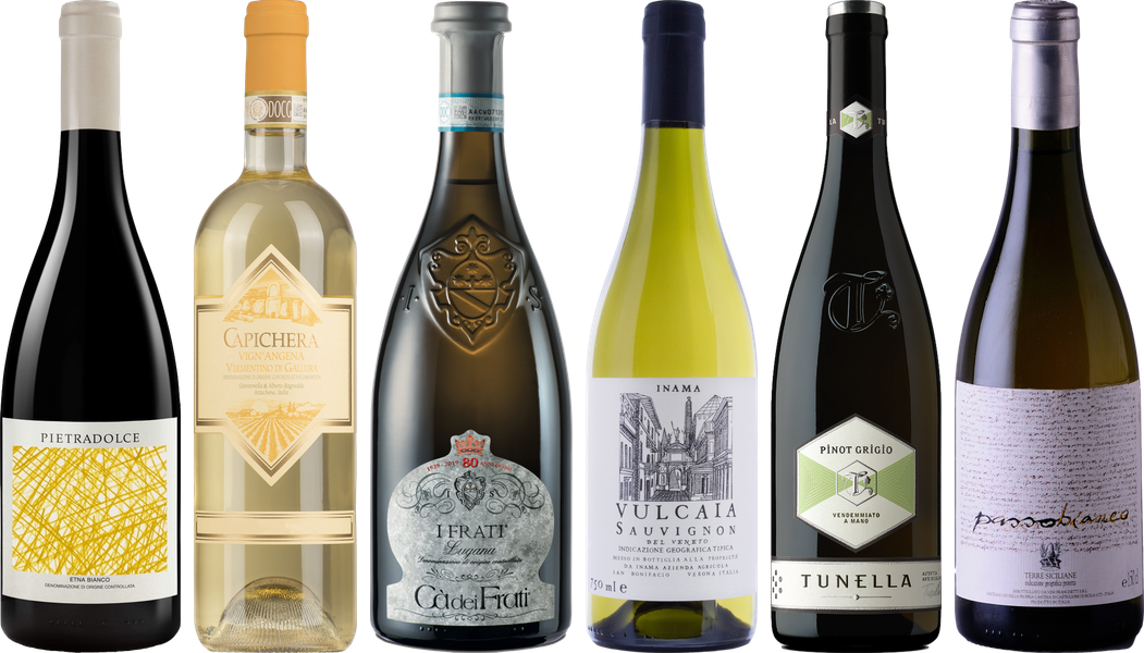 Italienischen Weißwein Premium Verkostungsset