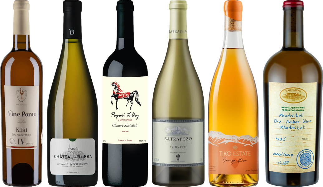 Georgien Orange Amber Wein Premium Verkostungsset