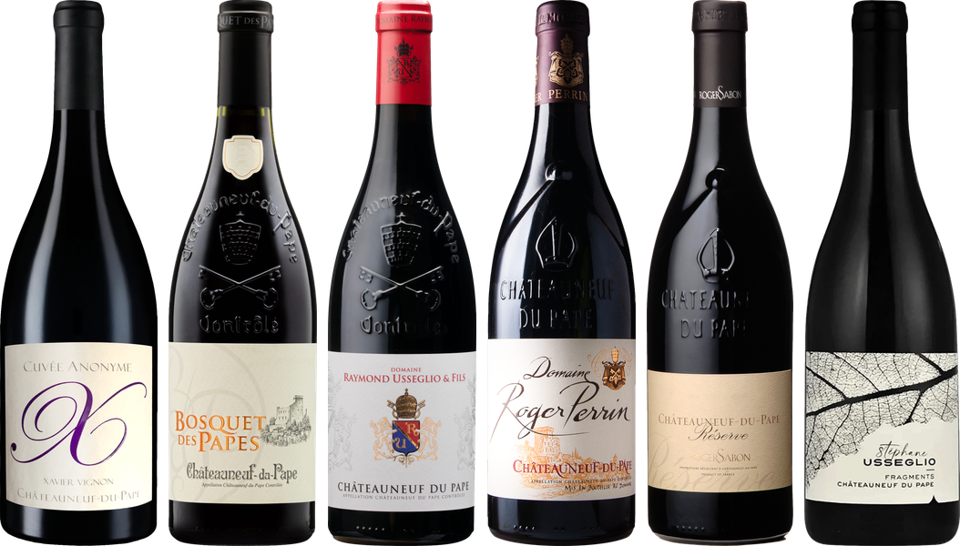 Hochwertiges Chateauneuf du Pape Verkostungsset