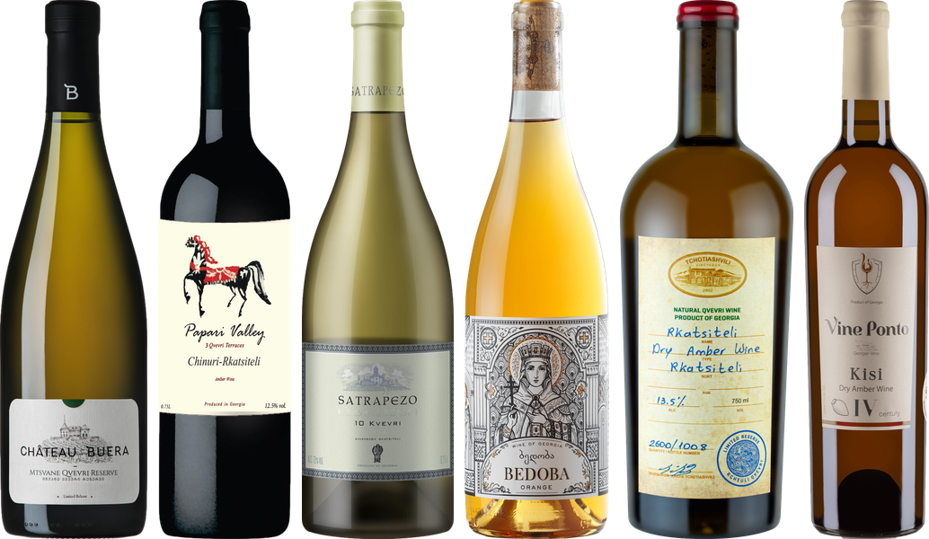 Georgien Orange Amber Wein Premium Verkostungsset