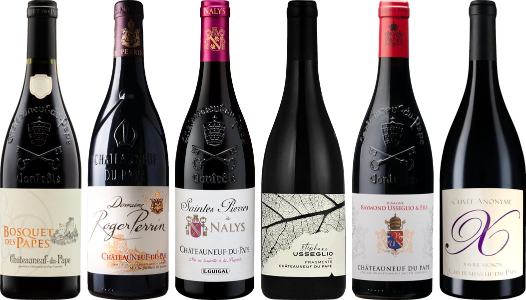 Hochwertiges Chateauneuf du Pape Verkostungsset