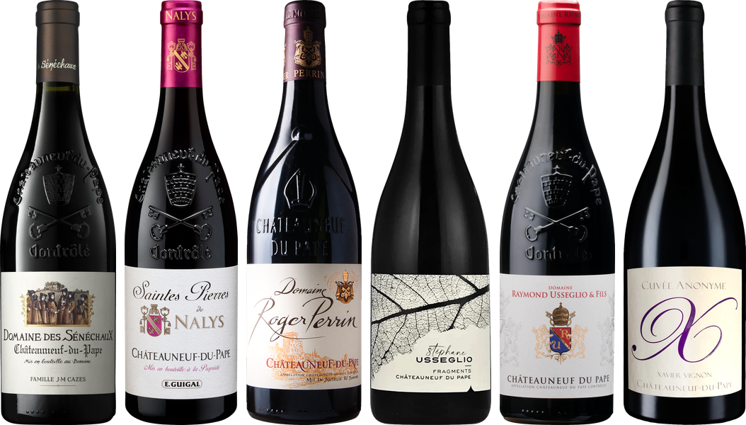 Hochwertiges Chateauneuf du Pape Verkostungsset