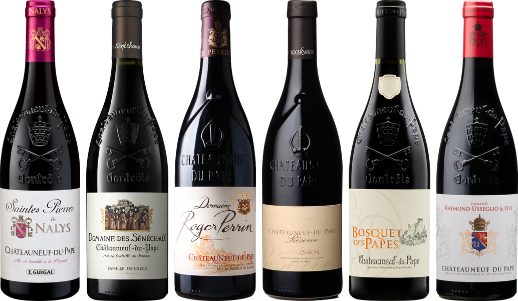 Hochwertiges Chateauneuf du Pape Verkostungsset