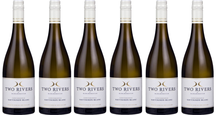 Bottle of Two Rivers Convergence Sauvignon Blanc 2023 6 Flaschenset wine 0 ml