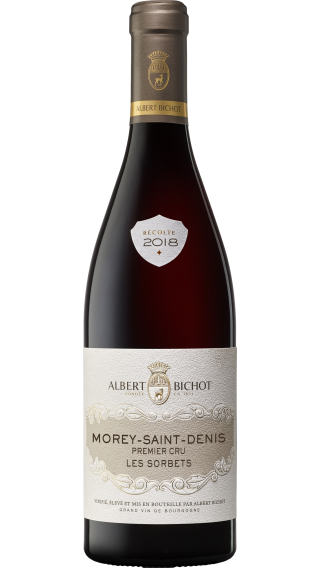 Bottle of Albert Bichot Morey-Saint-Denis Premier Cru Les Sorbets 2018 wine 750 ml