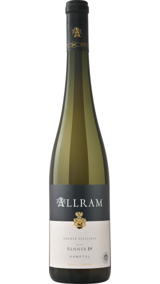 Bottle of Allram Ried Renner Gruner Veltliner 2018 wine 750 ml