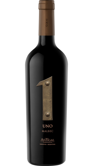 Bottle of Antigal Uno Malbec 2020 wine 750 ml