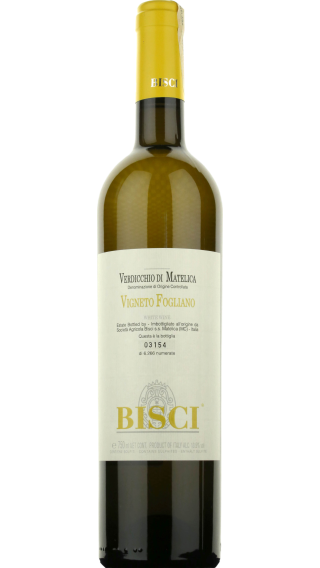 Bottle of Bisci Vigneto Fogliano Verdicchio di Matelica 2021 wine 750 ml