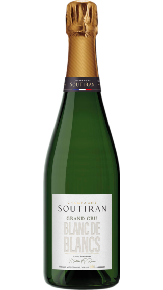 Bottle of Champagne Soutiran Blanc de Blancs Brut Grand Cru wine 750 ml