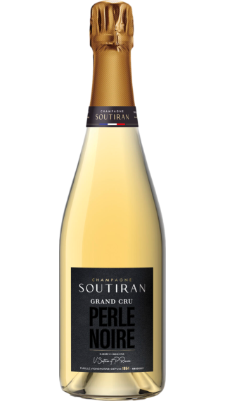 Bottle of Champagne Soutiran Perle Noire Brut Grand Cru wine 750 ml