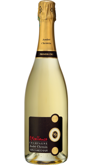 Bottle of Champagne Andre Chemin Premier Cru Excellence Brut 2010 wine 750 ml