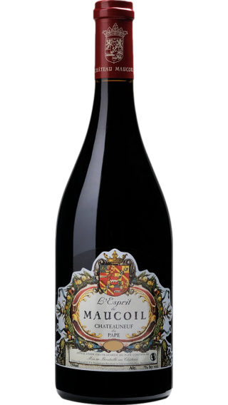 Bottle of Chateau Maucoil Chateauneuf du Pape l'Esprit de Maucoil 2015 wine 750 ml