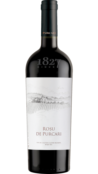 Bottle of Chateau Purcari Rosu de Purcari 2018 wine 750 ml