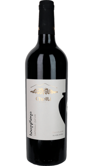 Bottle of Chelti Saperavi Qvevri 2019 wine 750 ml