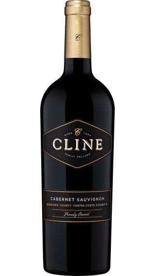 Bottle of Cline Cabernet Sauvignon 2018 wine 750 ml