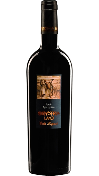 Bottle of Costa Lazaridi Oenotria Land Syrah Agiorgitiko 2019 wine 750 ml