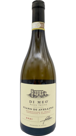 Bottle of Di Meo Fiano di Avellino 2021 wine 750 ml