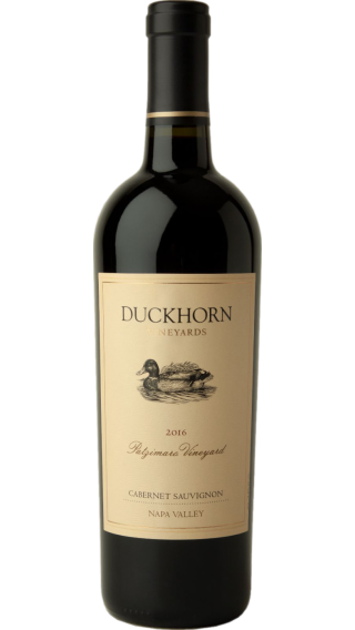 Bottle of Duckhorn Patzimaro Vineyard Cabernet Sauvignon 2016 wine 750 ml