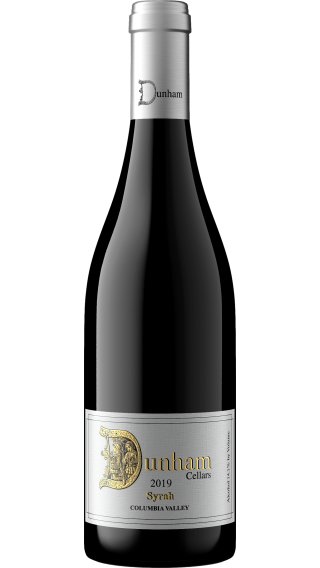 Bottle of Dunham Cellars Syrah 2019 wine 750 ml