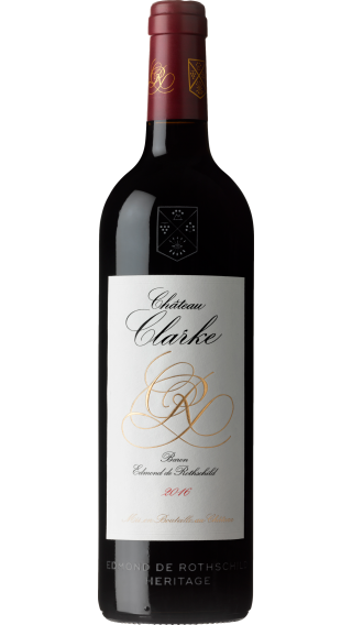 Bottle of Edmond de Rothschild Chateau Clarke 2016 wine 750 ml