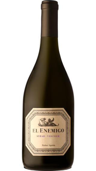 Bottle of El Enemigo Syrah Viognier 2020 wine 750 ml