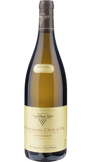 Bottle of Francois Carillon Bourgogne Cote d'Or Blanc 2022 wine 750 ml