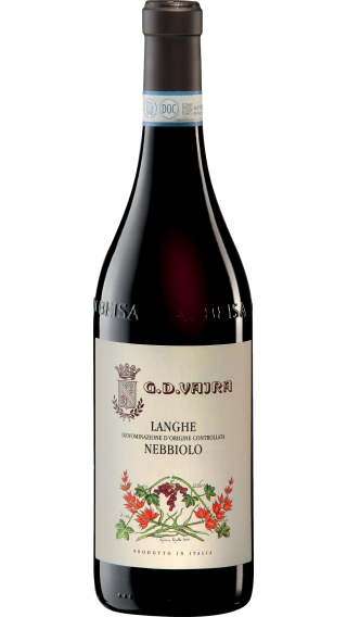 Bottle of G.D. Vajra Langhe Nebbiolo 2021 wine 750 ml