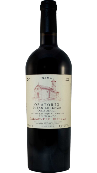 Bottle of Inama Oratorio di San Lorenzo Colli Berici Carmenere Riserva 2012 wine 750 ml