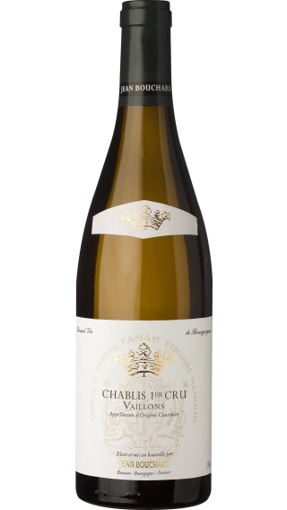 Bottle of Jean Bouchard Chablis Premier Cru Vaillons 2021 wine 750 ml