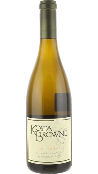 Bottle of Kosta Browne One Sixteen Chardonnay 2020 wine 750 ml