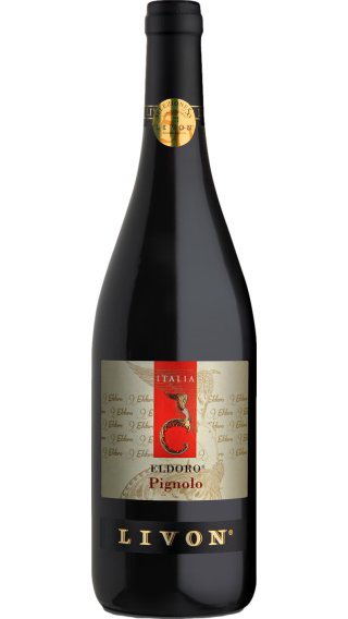 Bottle of Livon Eldoro Pignolo 2015 wine 750 ml