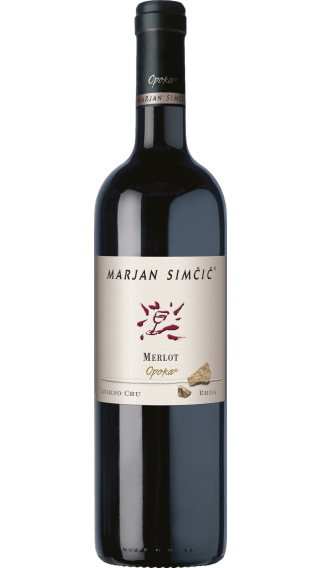 Bottle of Marjan Simcic Merlot Opoka 2018 wine 750 ml