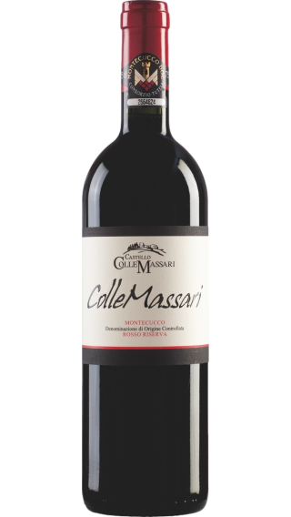 Bottle of ColleMassari Montecucco Rosso Riserva 2018 wine 750 ml