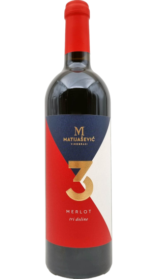 Bottle of Matijasevic Tri Doline 2020 wine 750 ml