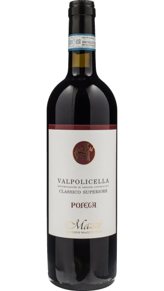 Bottle of Mazzi Poiega Valpolicella Classico Superiore 2019 wine 750 ml