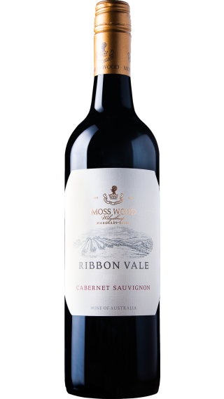 Bottle of Moss Wood Ribbon Vale Vineyard Cabernet Sauvignon 2021 wine 750 ml