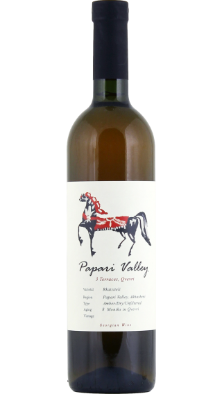 Bottle of Papari Valley 3 Qvevri Terraces Rkatsiteli 2023 wine 750 ml