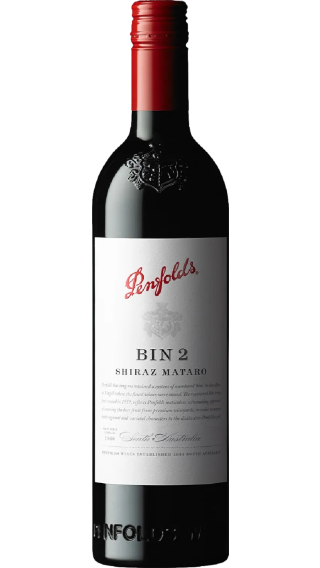 Bottle of Penfolds Bin 2 Shiraz Mataro 2019 wine 750 ml