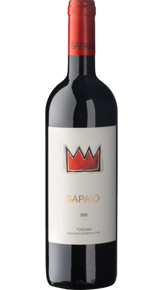 Bottle of Podere Sapaio Bolgheri Superiore Sapaio 2020 wine 750 ml