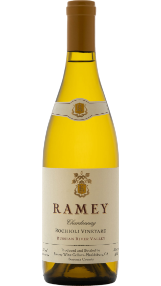 Bottle of Ramey Rochioli Vineyard Chardonnay 2021 wine 750 ml