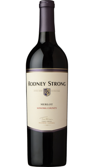 Bottle of Rodney Strong Merlot 2018 wine 750 ml