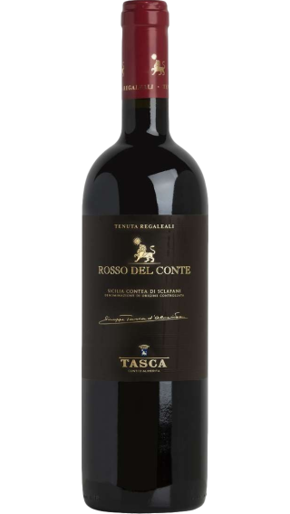 Bottle of Tasca d'Almerita Tenuta Regaleali Rosso Del Conte 2017 wine 750 ml