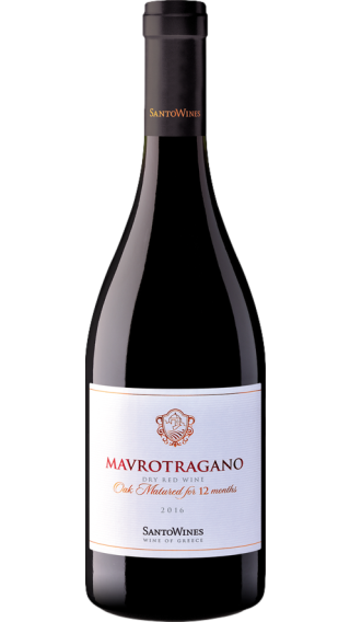 Bottle of Santo Wines Mavrotragano 2021 wine 750 ml